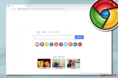 Mega Media Start browser hijacker