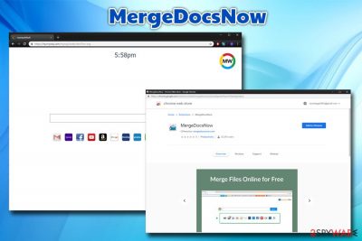 MergeDocsNow browser hijacker