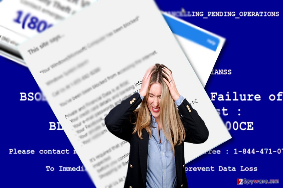 The picture displaying Microsoft Alert tech support scam The picture displaying Microsoft Alert tech support scam