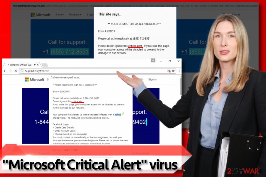 Microsoft Critical Alert scam