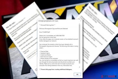 Microsoft Warning alert scam