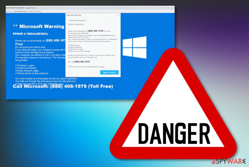 Windows Warning Alert technical support scam