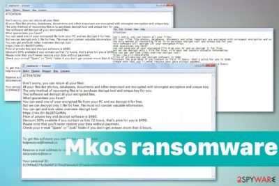 Mkos ransomware