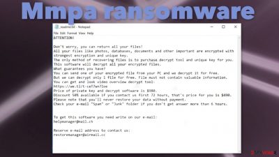 Mmpa ransomware