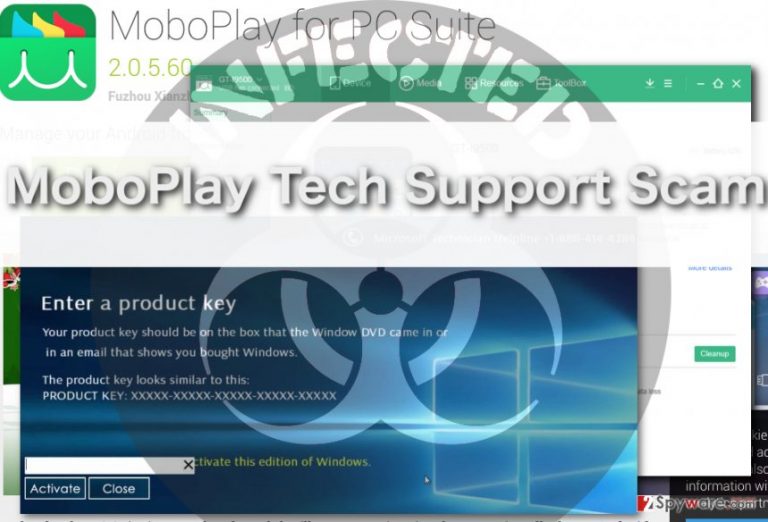 image of mogoplay tech support scam virus