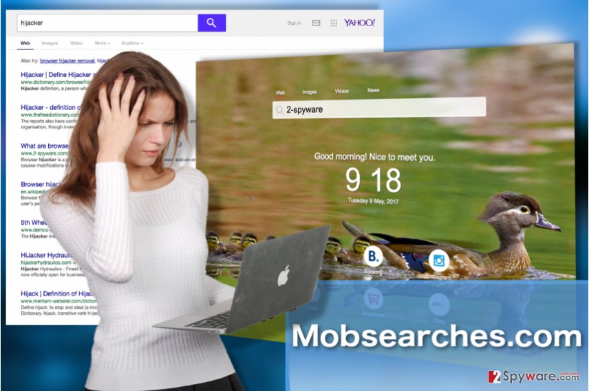 Image of the Mobsearches.com hijacker