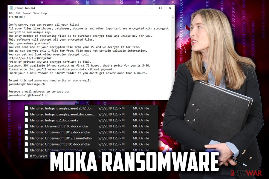 Moka ransomware virus