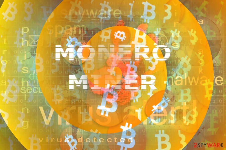 The picture illustrating Monero Miner concept