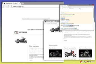 The picture of Motious.com virus