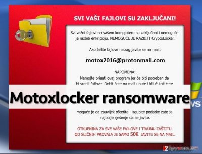 MotoxLocker ransom note