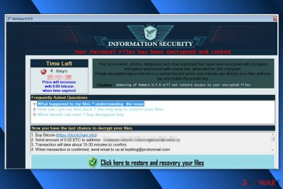 Ransom note by MoWare H.F.D ransomware virus