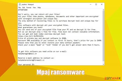 Mpaj ransomware