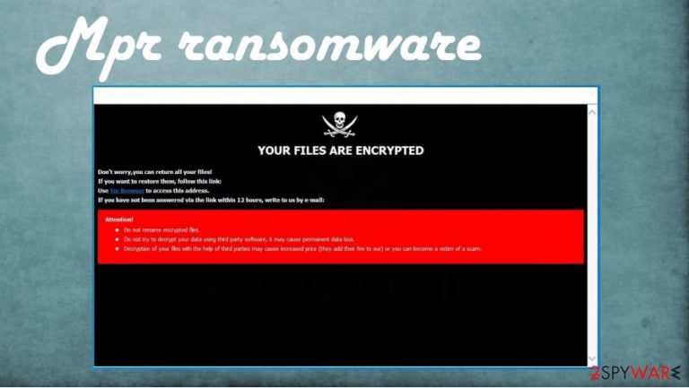 Mpr ransomware