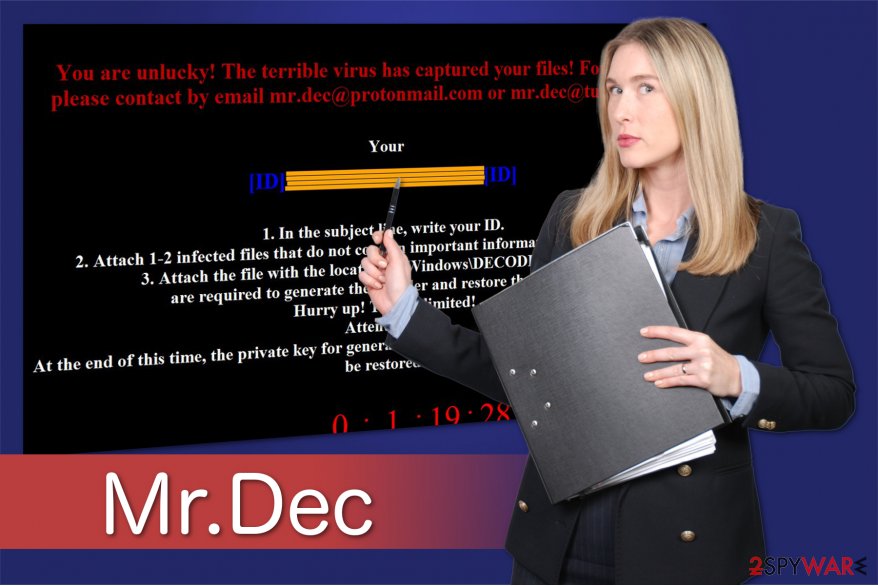 Mr. Dec Ransomware illustration