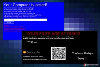 The image of MrLocker ransomware virus