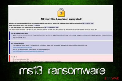 ms13 ransomware