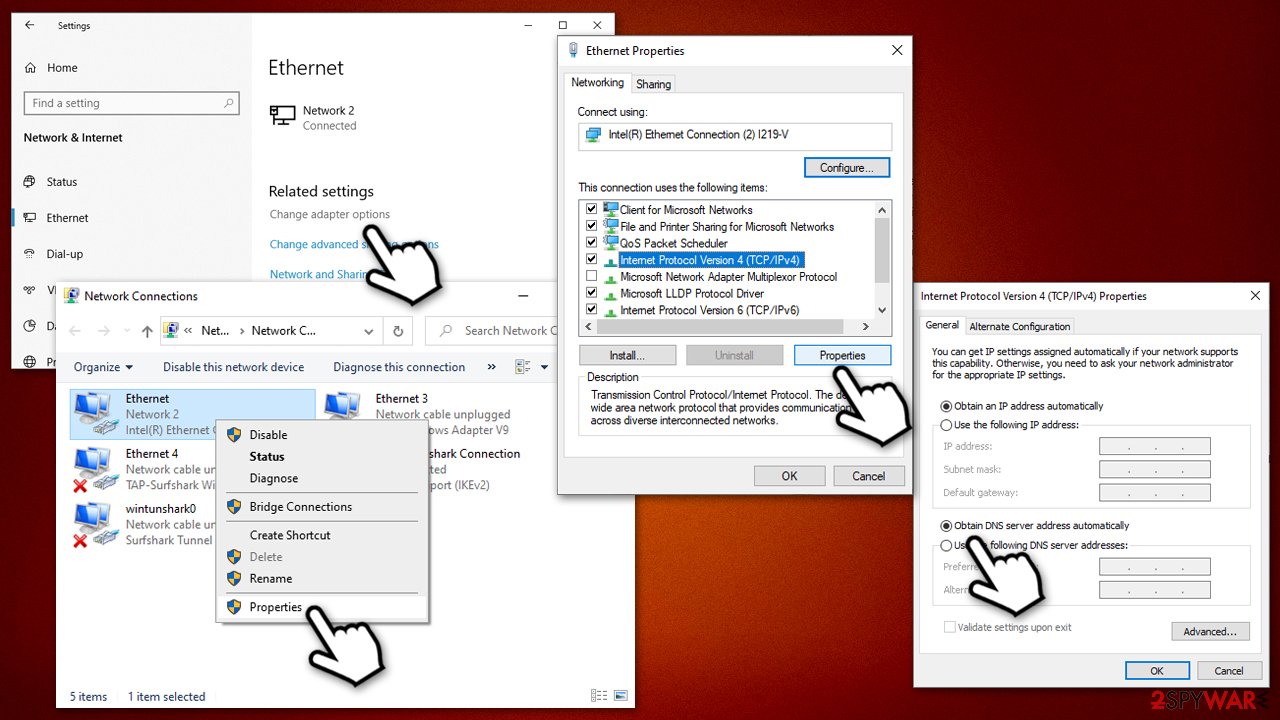 Msftconnecttest redirect DNS settings