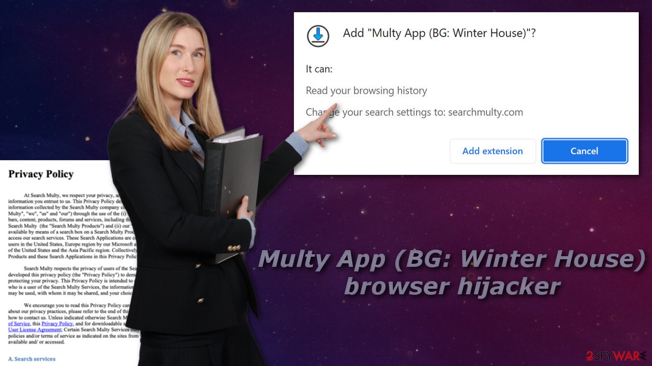 Multy App (BG: Winter House) browser hijacker