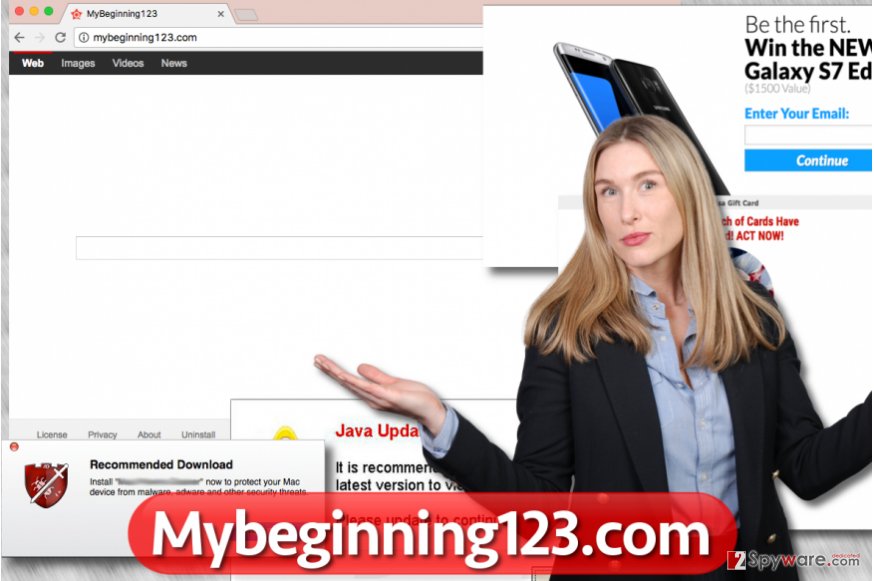 Mybeginning123.com browser hijacker