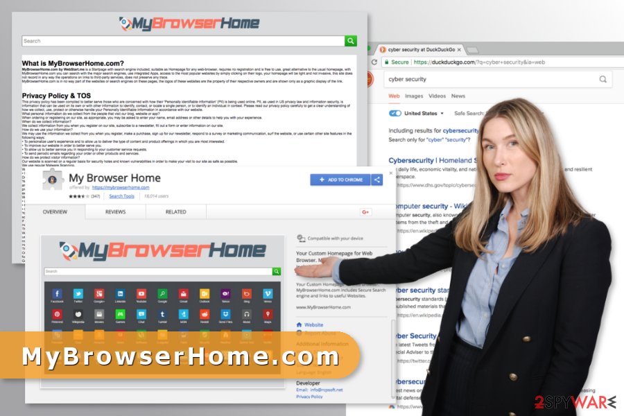 Image of MyBrowserHome.com virus