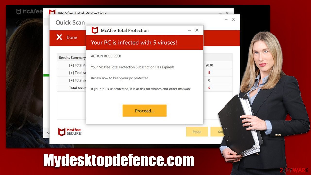 Mydesktopdefence.com virus