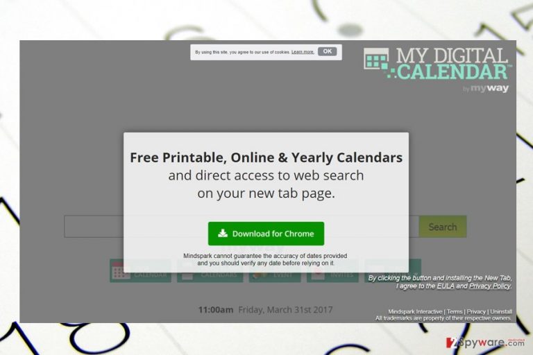 The picture of MyDigitalCalendar Toolbar download site
