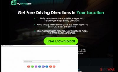 MyDrivingTab redirect virus