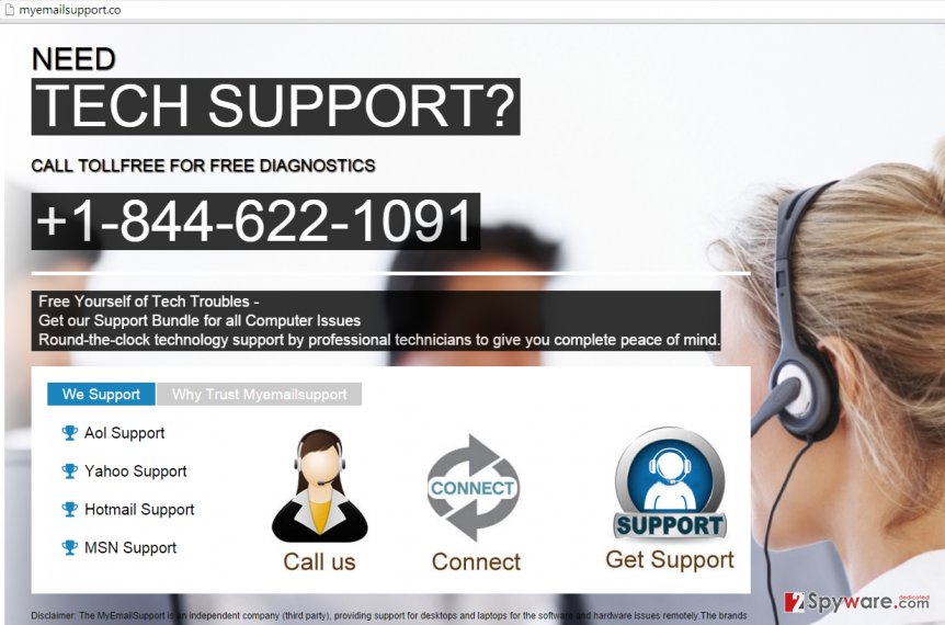 Myemailsupport.co Ads snapshot Myemailsupport.co Ads snapshot
