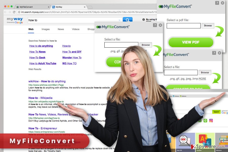 The illustration of MyFileConvert virus