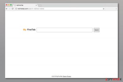 Myfirsttab.com search engine