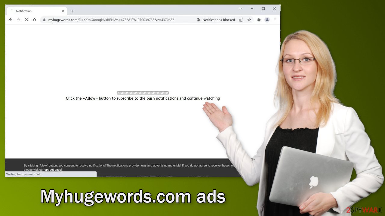 Myhugewords.com ads
