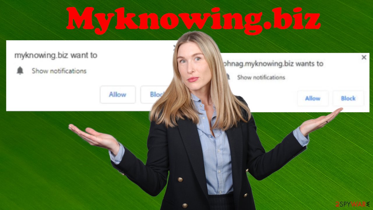 Myknowing.biz ads