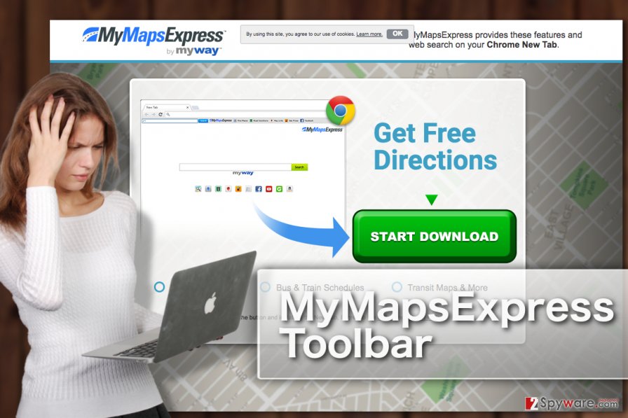 MyMapsExpress Toolbar illustration