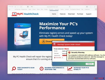 Screenshot of MyPC HealthCheck