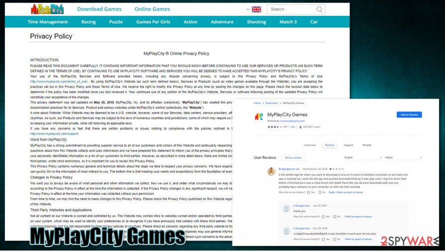 MyPlayCity Games virus