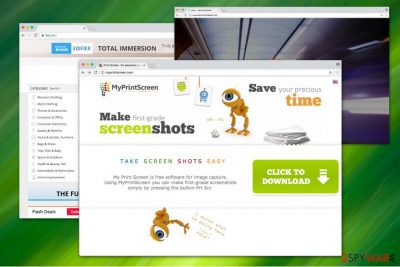 The image of MyPrintScreen website