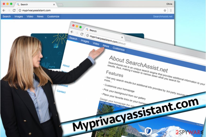 Myprivacyassistant.com hijacker