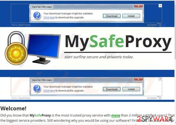 MySafeProxy virus snapshot MySafeProxy virus snapshot