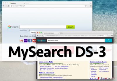 MySearch DS-3 redirect virus controls web browser