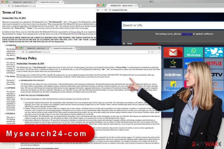 The image of Mysearch24.com virus