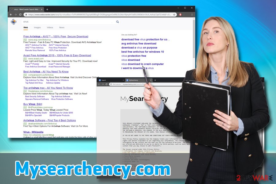 Mysearchency.com browser hijacker