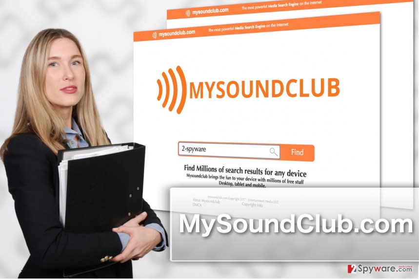 Image of MySoundClub.com browser hijacker