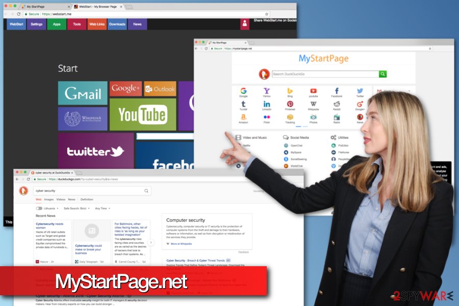 Mystartpage.net virus example