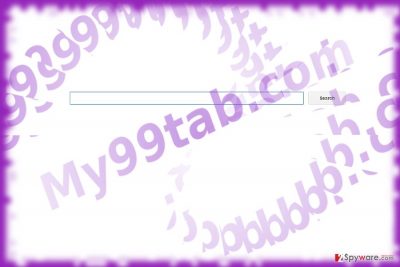The image of My99tab.com virus