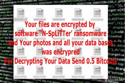 The image of N-SpLiTTer ransomware virus