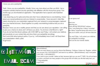 N1ghTm4r3 email scam