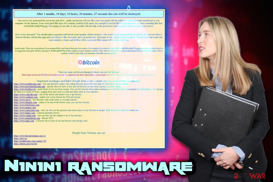 N1n1n1 ransomware virus