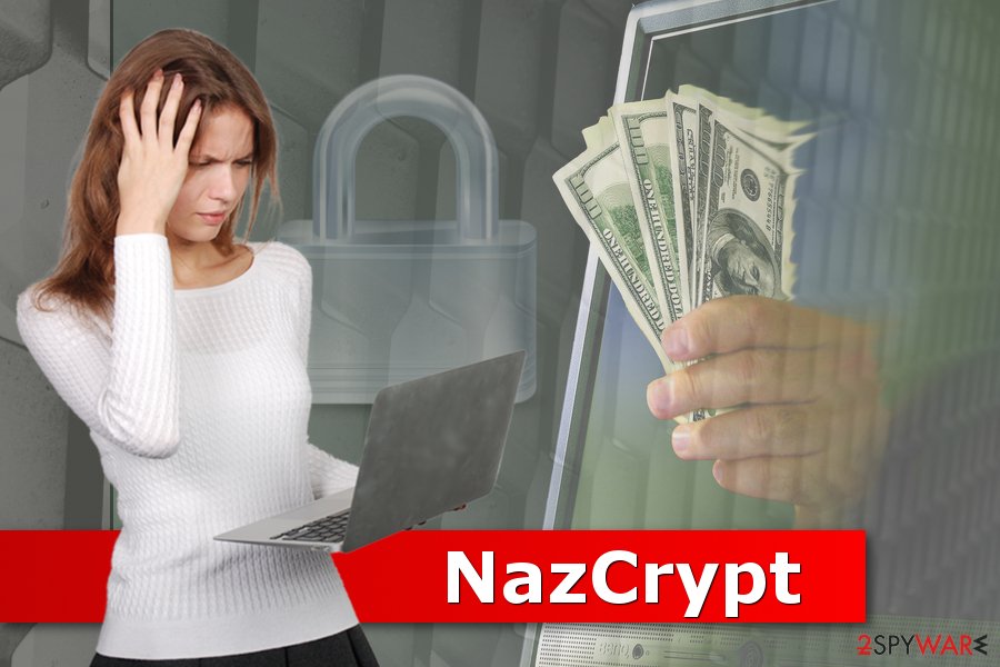 Picture of NazCrypt ransomware virus