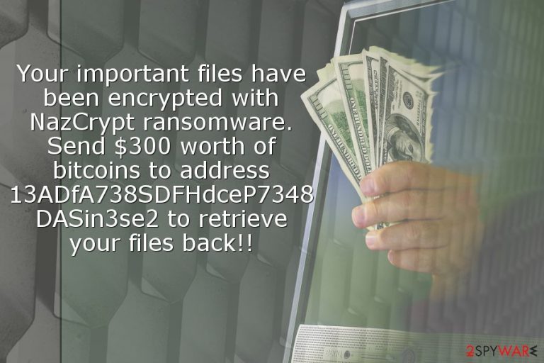 Image of NazCrypt ransomware