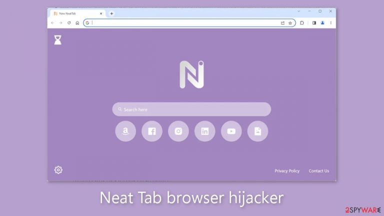 Neat Tab browser hijacker